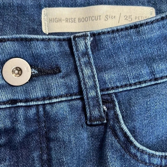 Pilcro by Anthropologie High Rise Bootcut Jeans - Size 25 Petite - Picture 5 of 8